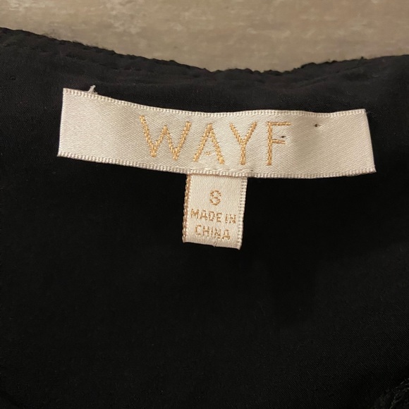 WAYF Off The Shoulder Black Lace Crop Top - Picture 3 of 5